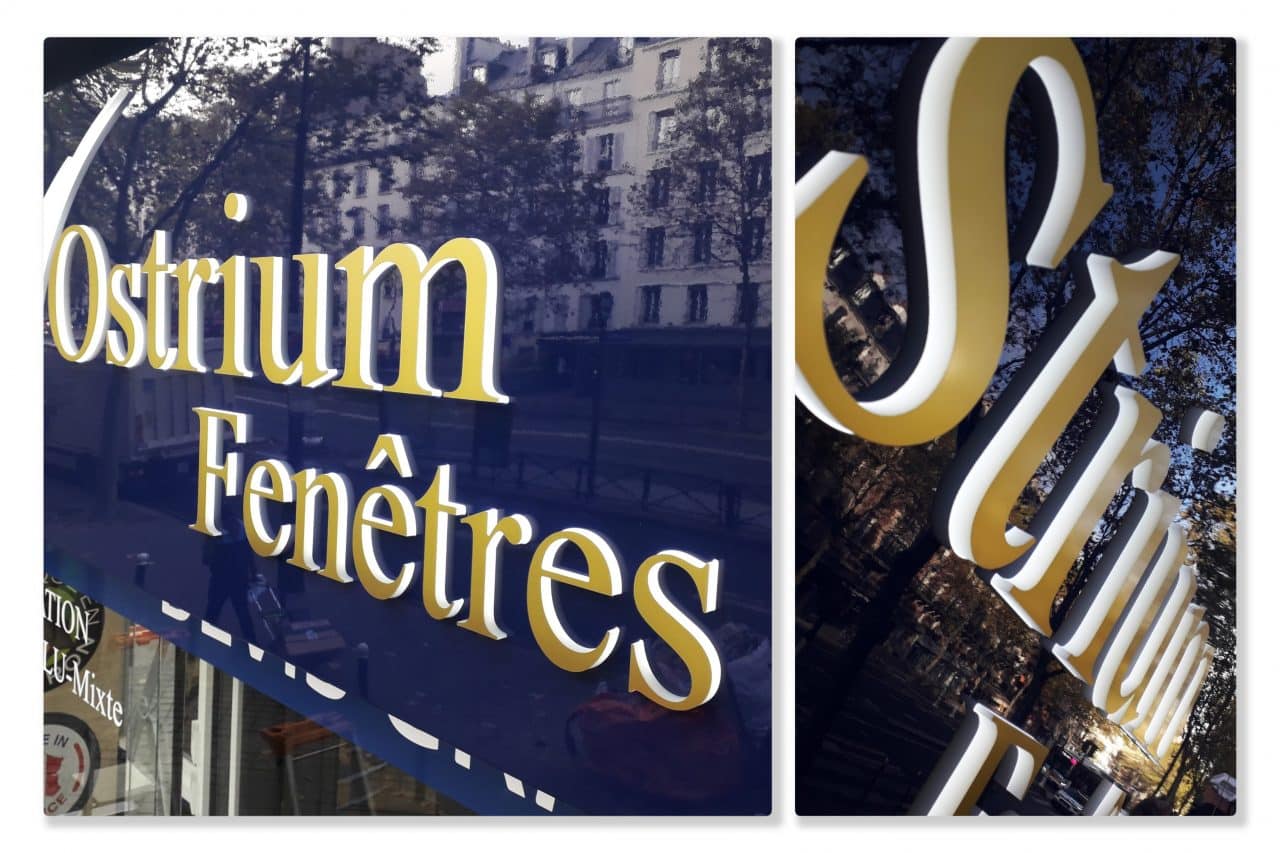 Au Bon Signe Parisien - Signalétique - Vitrophanies - Enseignes Enseignes et lettres - Au Bon Signe Parisien