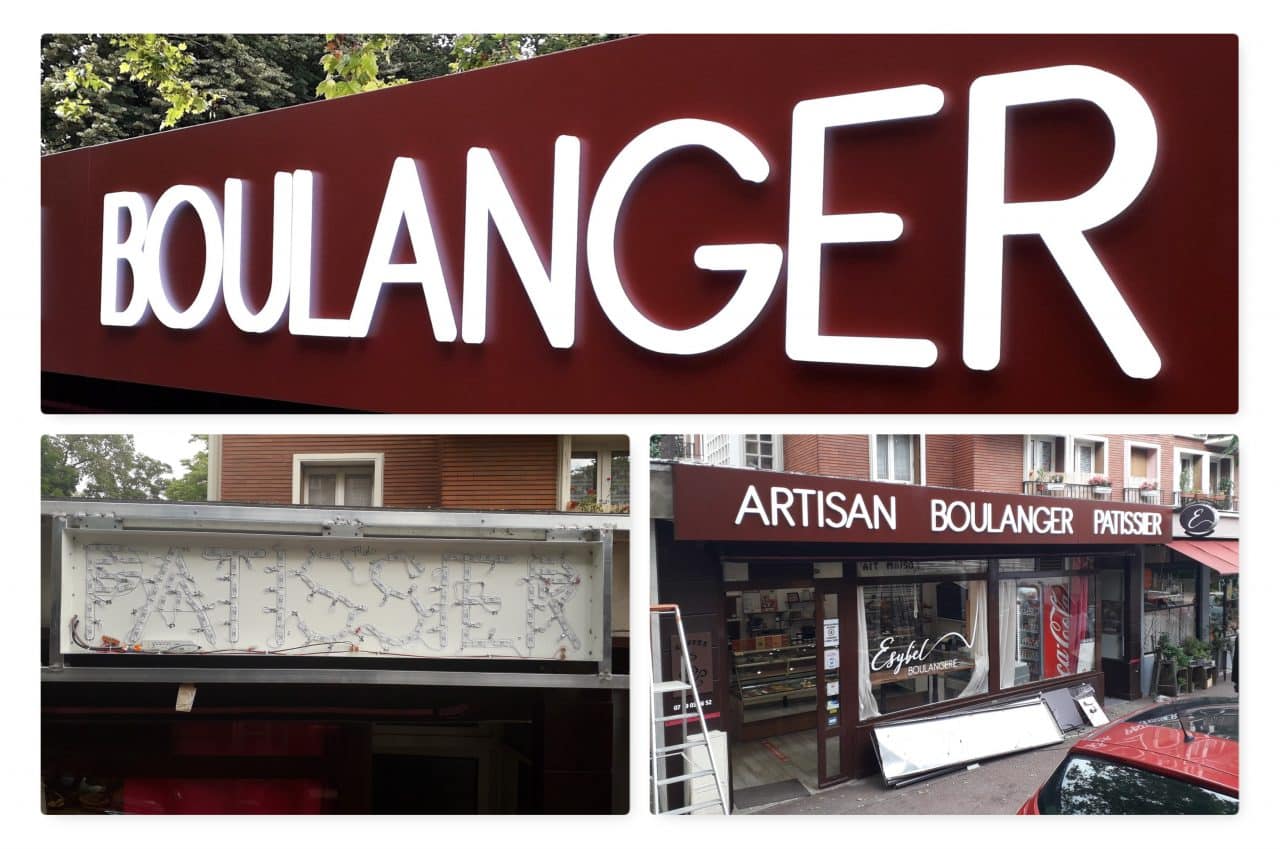 Au Bon Signe Parisien - Signalétique - Vitrophanies - Enseignes Enseignes et lettres - Au Bon Signe Parisien