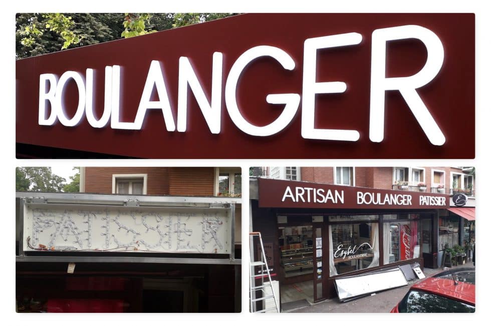 Enseignes et lettres - Au Bon Signe Parisien